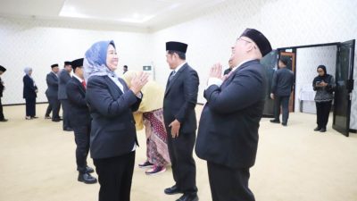 Rektor Unila Lantik Pejabat Wakil Dekan Hingga Kepala UPT TIK