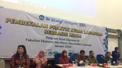 Unila Beri Bekal Berbasis MBKM Pada Mahasiswa PKL Prodi D-3 FEB