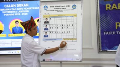 Selamat! Dr. Eng. Heri Satria Resmi Menjadi Dekan FMIPA Universitas Lampung Periode 2024-2028