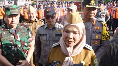 Pimpin Apel, Wali Kota Eva Dwiana Harap Kota Bandar Lampung Jadi Barometer Positif Pemilu 2024