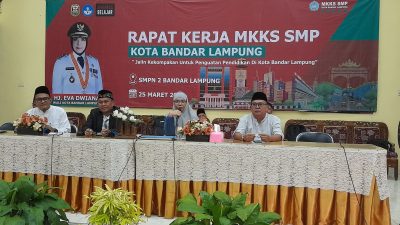 Kadisdikbud Kota Bandar Lampung Hadiri Rapat Kerja MKKS & Buka Bersama