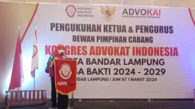 Wali Kota Eva Dwiana Ucapkan Selamat Terbentuknya DPC KAI Bandar Lampung