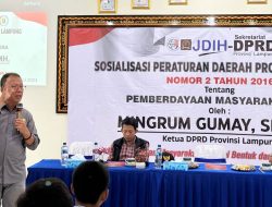 Ketua DPRD Provinsi Lampung Terima Usulan Perbaikan Jalan Organisasi Kepemudaan Kecamatan