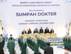 Fakultas Kedokteran Unila Lantik 66 Dokter Baru