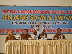Lestarikan Seni & Budaya, Kadisdikbud Buka FLS2N SD/MI & SMP/MTs Tingkat Kota Bandar Lampung