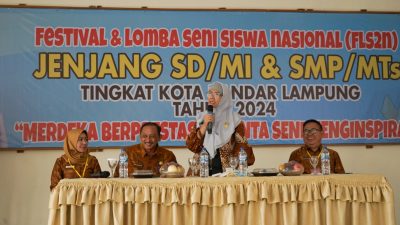 Lestarikan Seni & Budaya, Kadisdikbud Buka FLS2N SD/MI & SMP/MTs Tingkat Kota Bandar Lampung