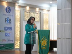 FEB Unila dan PIISEI Kolaborasi Gelar Sosialisasi UMKM Manfaatkan e-Wallet dan Bantuan Kredit