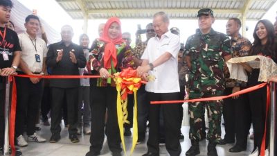Resmikan Pasar Raya Lebaj Budi, Eva Dwiana: Tempat Bertumbuhnya UMKM