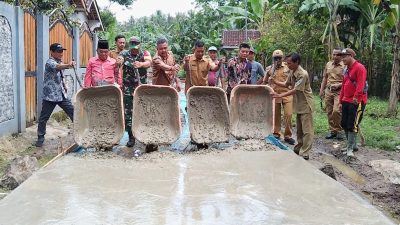 Tingkatkan Harga Jual Hasil Pertanian Pemdes Palembapang Bangun Jalan Dan Gorong-gorong