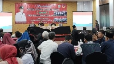 Tenaga Sosial dan Dinsos Lamsel Seiring Sejalan Tangani Masalah Sosial