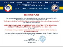 Tim Akuntansi FEB Berhasil Mengalahkan Berbagai Universitas dalam Perlombaan KTI di Rumania