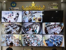 Rektor Unila Pantau Pelaksanaan UTBK Mandiri 2024