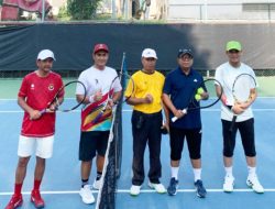Perkuat Sinergi dan Silaturahmi, Pemprov Lampung dan Kemenpora Olahraga Tenis Bersama