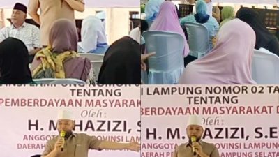 Anggota DPRD Provinsi Lampung M. Hazizi Sosialisasikan Perda Pemberdayaan Masyarakat Desa