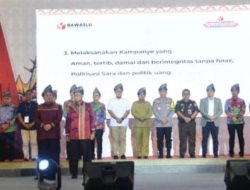 Ketua Sementara DPRD Ahmad Giri Akbar Mengikuti kegiatan “Deklarasi Kampanye Pilkada Damai Pengawasan Pilgub dan Wagub di Provinsi Lampung Tahun 2024”