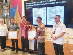 Provinsi Lampung Raih Sertifikat Akreditasi A Program Pelatihan Teknis Pariwisata & Ekonomi Kreatif