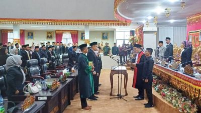 DPRD Lampung Selatan Ambil Sumpah Ketua & Wakil Ketua Masa Jabatan 2024-2029