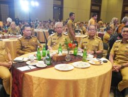 Pj Gubernur Lampung Hadiri Rakornas Pemantapan Implementasi dan Keberlanjutan Learning Management System Pamong Desa
