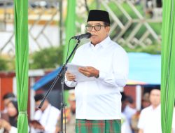 Pj Gubernur Lampung Pimpin Upacara Hari Santri 2024, Tegaskan Peran Santri dalam Meraih Masa Depan Bangsa