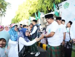 Pj Gubernur Samsudin Lepas Jalan Sehat Sarungan NU Lampung