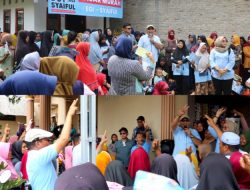 Pasar Murah Paslon EGI-SYAIFUL, Di Serbu Ribuan Masyarakat Di Kecamatan Palas.
