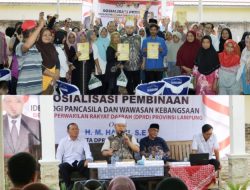 Anggota DPRD Lampung Hazizi Sosialisasi Ideologi Pancasila dan Perjuangkan Aspirasi Masyarakat