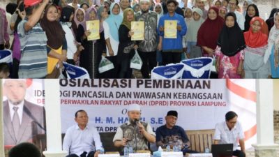 Anggota DPRD Lampung Hazizi Sosialisasi Ideologi Pancasila dan Perjuangkan Aspirasi Masyarakat