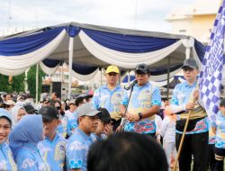 HUT Korpri Ke-53, Pj Gubernur Samsudin Lepas Jalan Sehat