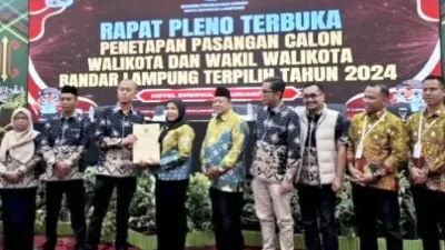 Eva – Deddy Sah Jadi Wali Kota dan Wakil Wali Kota Bandar Lampung Periode 2025-2030