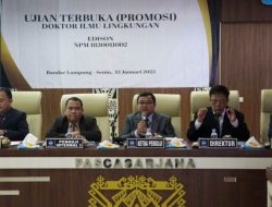 Edison Raih Gelar Doktor Ke-9 Program Ilmu Lingkungan Unila