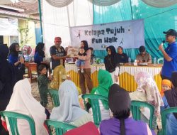 Mahasiswa KKN Unila Gelar Fun Walk Sosial Edukatif di Lampung Utara