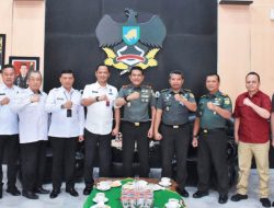 Danrem 043/Gatam Sambut Silaturahmi Kakanwil Ditjen Pemasyarakatan Kementerian Imigrasi dan Pemasyarakatan Lampung