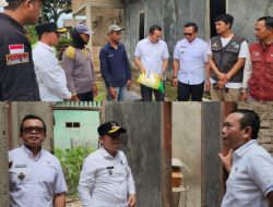 Salurkan Bantuan Korban Angin Puting Beliung, Anggota DPRD Dan Dinas Sosial Lamsel Himbau Warga Waspada Cuaca Ekstrim