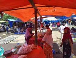 Pasar Mingguan di Tanjung Raja Lampung Utara Kembali Dihidupkan Mahasiswa KKN Unila