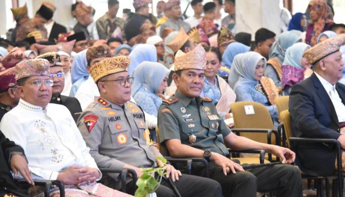 Danrem 043/Gatam Apresiasi Pelestarian Adat, Tradisi Budaya Lampung