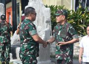 Danrem 043/Gatam Sambut Kunker Kasad di Bandara Gatot Subroto Way Tuba Lampung