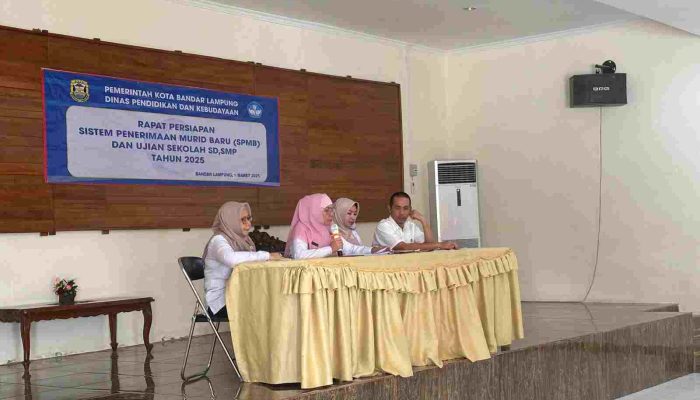 Persiapan SPMB 2025, Disdikbud Rapat Bersama Kepala SD/SMP Se-Bandar Lampung