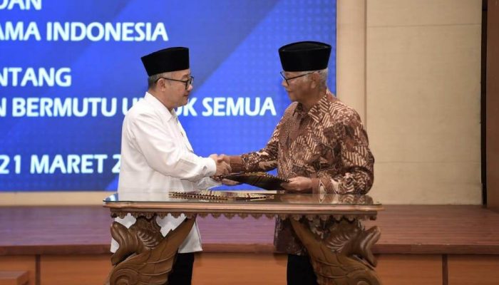 Bangun layanan Pendidikan Bermutu, Mendikdasmen dan MUI Tanda Tangani Nota Kesepahaman