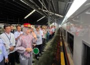 Wagub Jihan Nurlela Lepas Mudik Gratis, 1.700 Pemudik Berangkat dengan Kereta Api