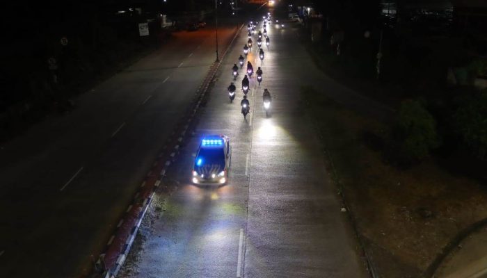 Satlantas Polresta Bandar Lampung Kawal Pemudik Motor Asal Pulau Jawa