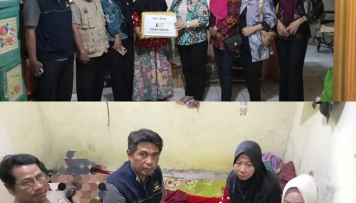Dinsos Lamsel Hadir : Berikan Bantuan Untuk Penderita Usus Bocor Di Kecamatan Kalianda