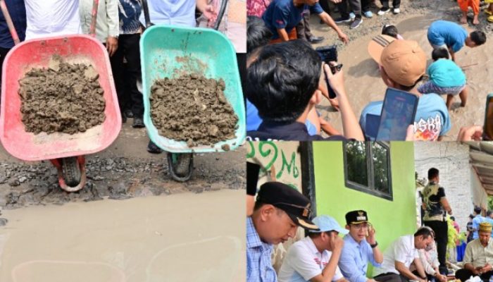 EGI Dan Masyarakat Palas Mancing Dan Makan Bersama Dilokasi Jalan Rusak