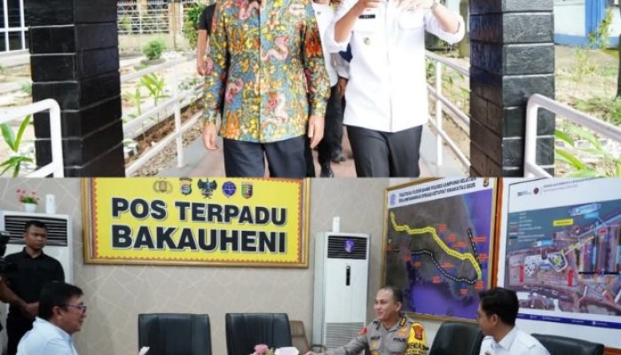 EGI-Syaiful Pantau Suasana Arus Mudik Di Pelabuhan Bakauheni