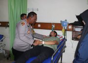 Kapolresta Besuk Dua Anggota Polri Terluka Saat Kawal Aksi Unjuk Rasa di DPRD Lampung