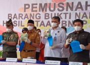 BNNP Lampung Musnahkan 14,9 Kilogram Sabu Hasil Pengungkapan Jaringan Aceh-Mesuji