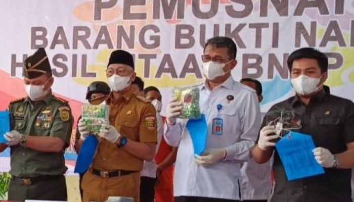 BNNP Lampung Musnahkan 14,9 Kilogram Sabu Hasil Pengungkapan Jaringan Aceh-Mesuji