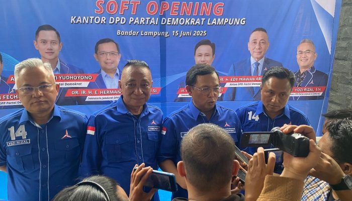 Edi Irawan Tepati Janji, DPD Demokrat Lampung Kini Miliki Kantor Sendiri