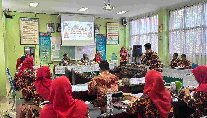 Bimtek SRA SMPN 7 Bandar Lampung Samakan Persepsi Logika Pendidikan Ramah Anak