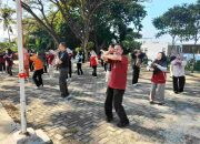 Jaga Kebugaran Tubuh, Disdikbud Kota Bandar Lampung Gelar Senam Bersama