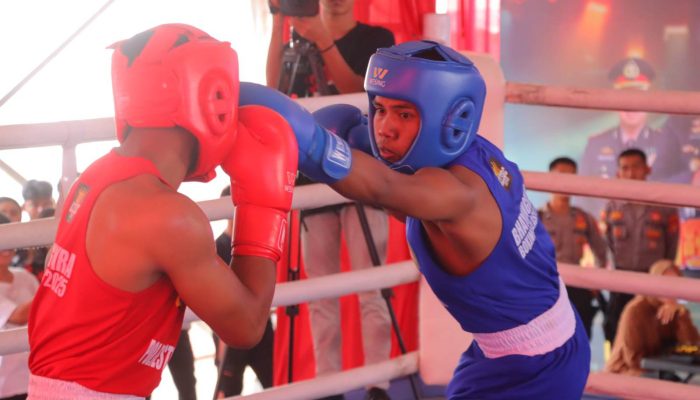 Ratusan Petinju Dari Berbagai Sasana Ramaikan “Bhayangkara Boxing Clash 2025” Polresta Bandar Lampung